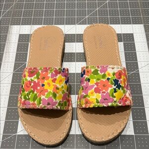 Colorful Floral Women's Slide Sandals